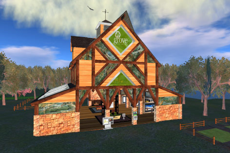 Grove's Virtual Office in Second Life.