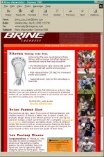 Brine Sports - Email Newsletter