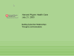 Harvard Pilgrim - Email Strategy Deck