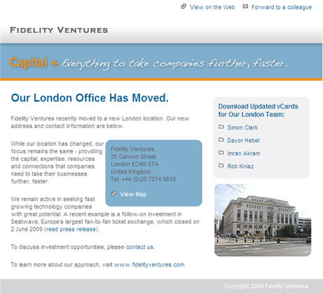 Fidelity Ventures Email