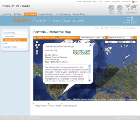 Fidelity Ventures Web Site